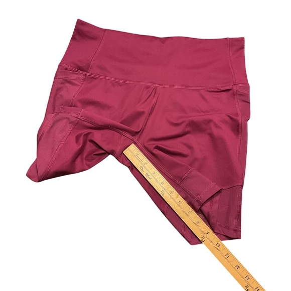 All in Motion Pink Bike Shorts High Waist Compression - Picture 2 of 7